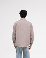 Quilted Overshirt - Mid Grey