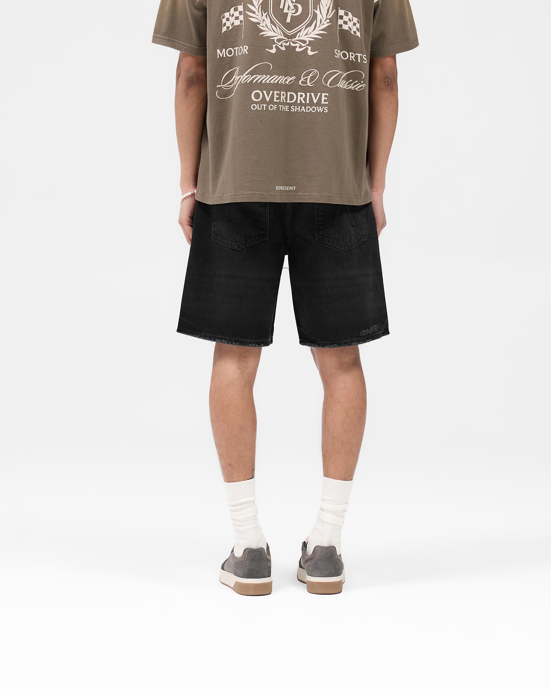 R10T Tailored Denim Shorts - Black