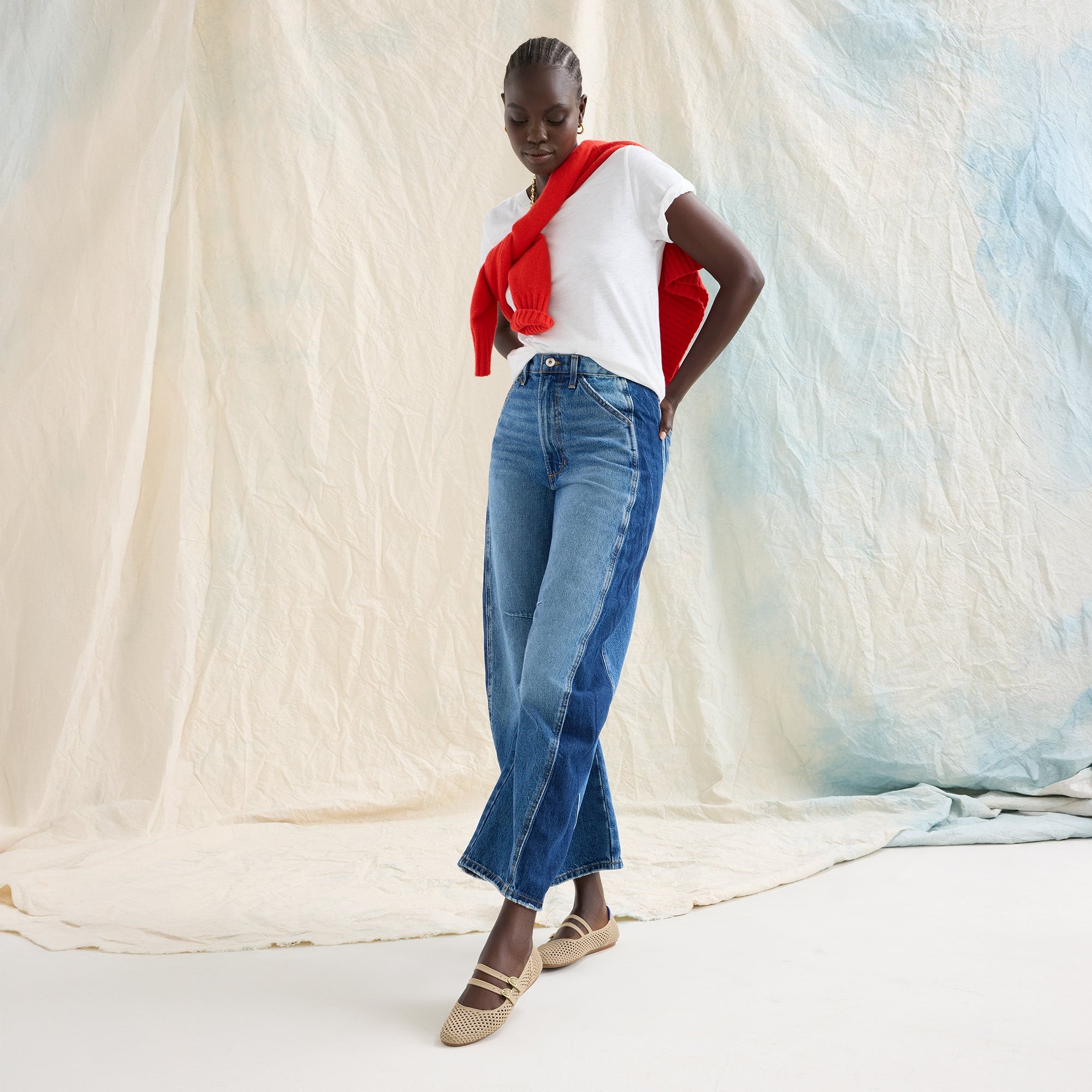 The Double Buckle Mary Jane - Dune Mesh