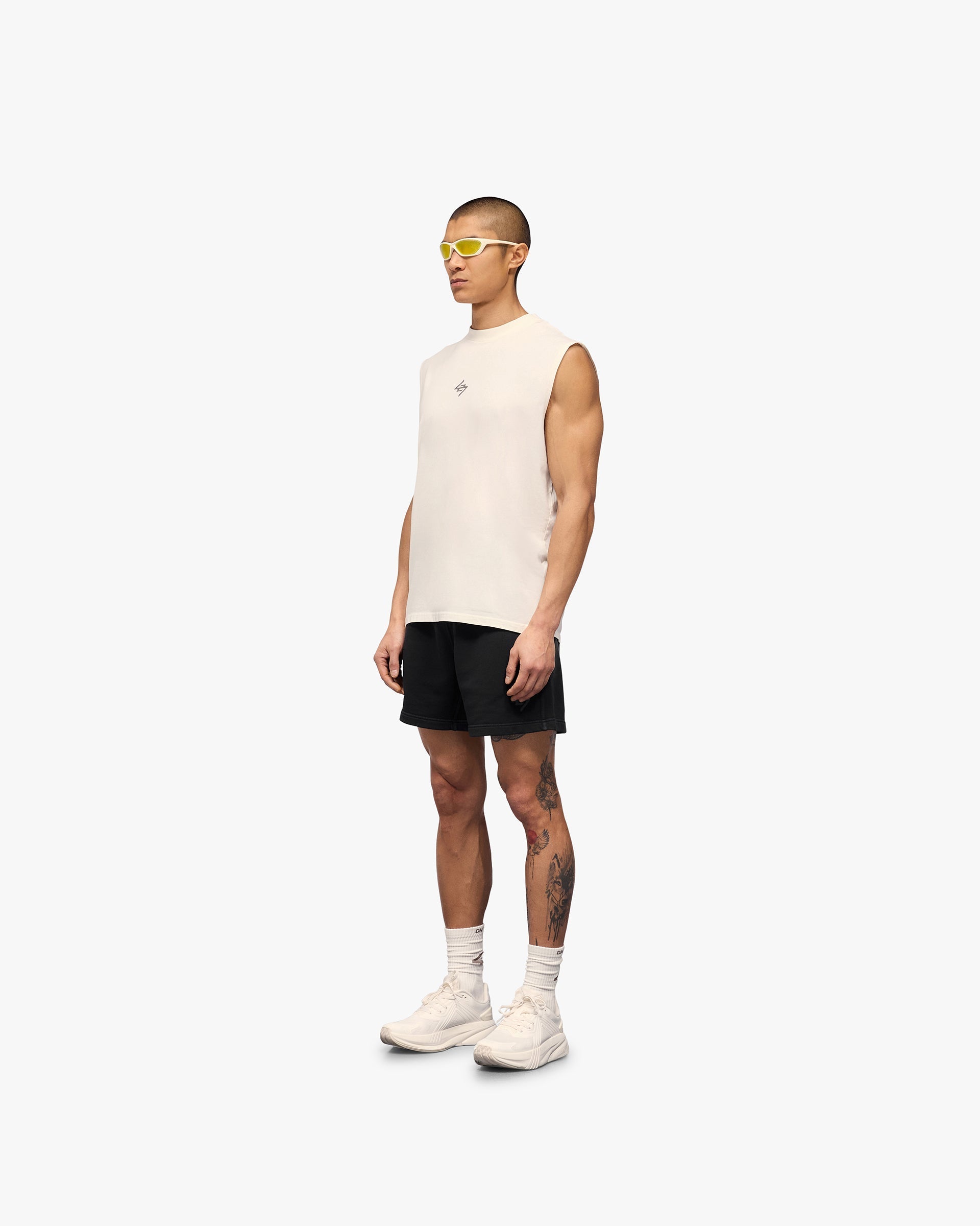 247 Motion Oversized Tank - Flat White