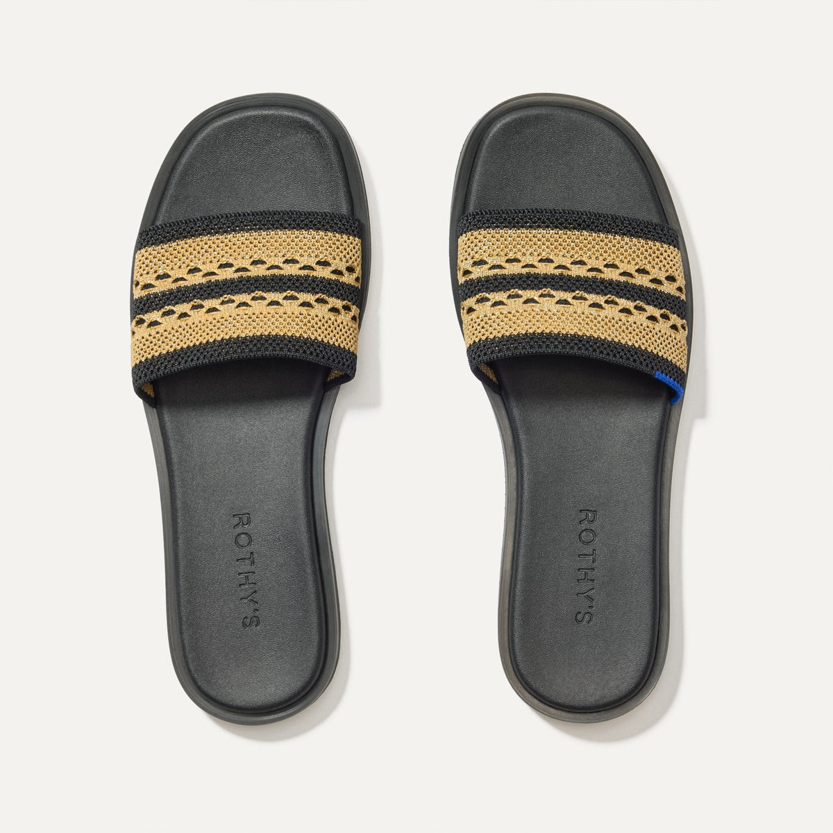The Slide Sandal - Gilded Crochet