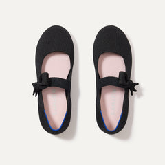 The Kids Tux Bow Mary Jane - Black