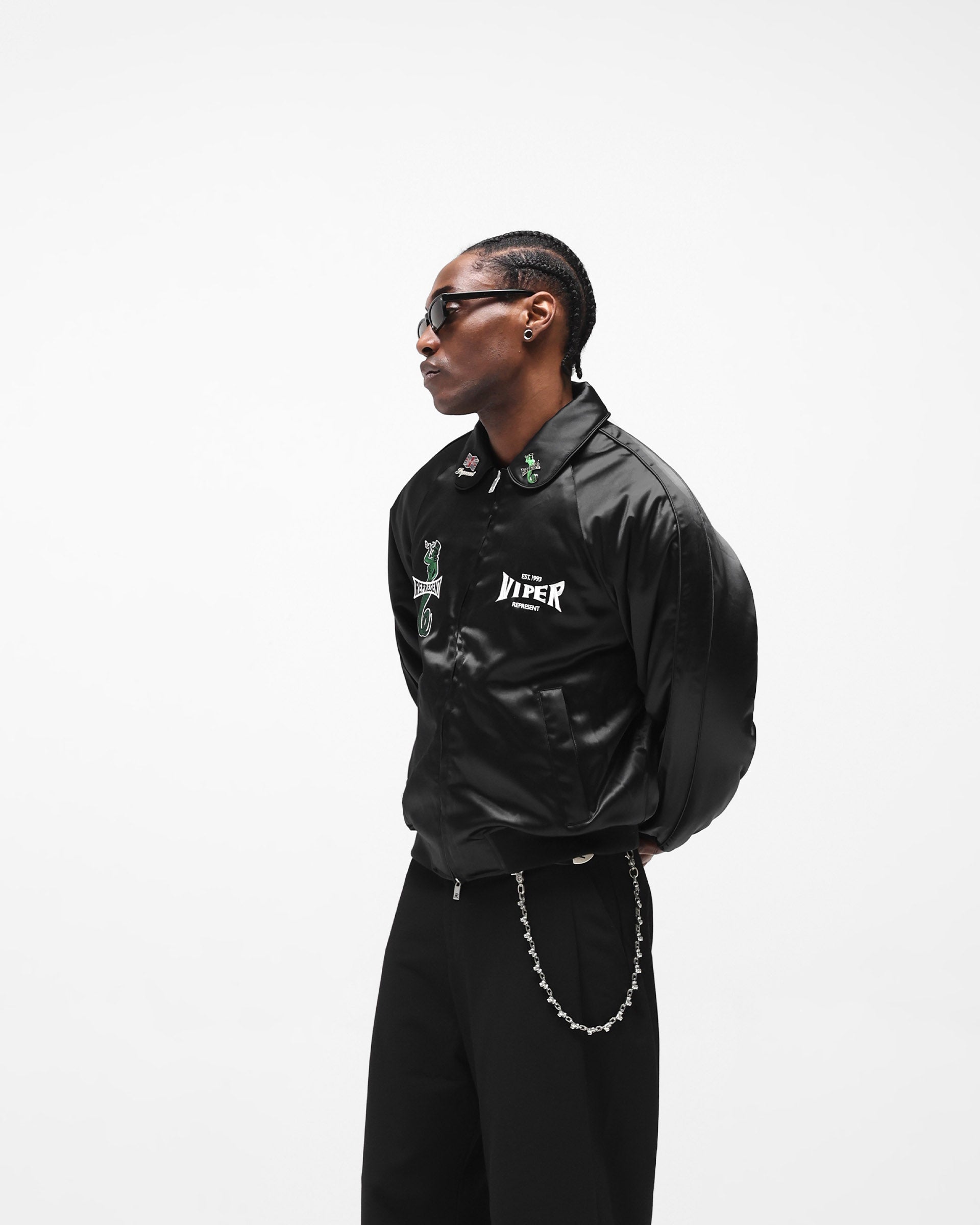 Represent x Viper Souvenir Jacket - Jet Black