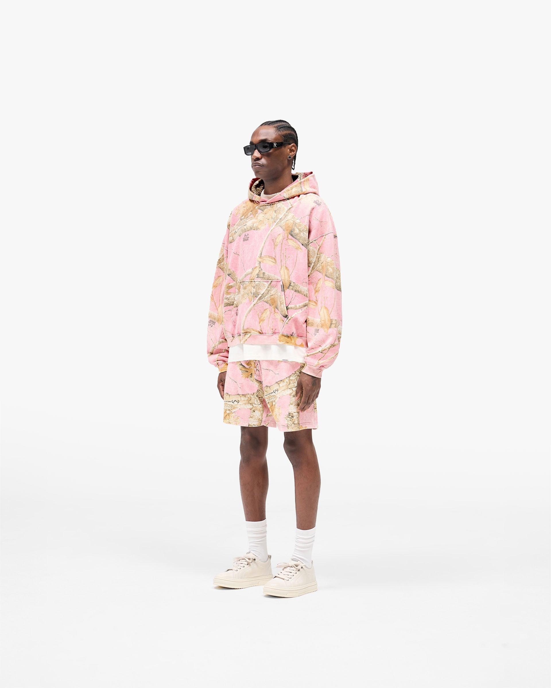 Realtree® Boxy Hoodie - Washed Pink Camo