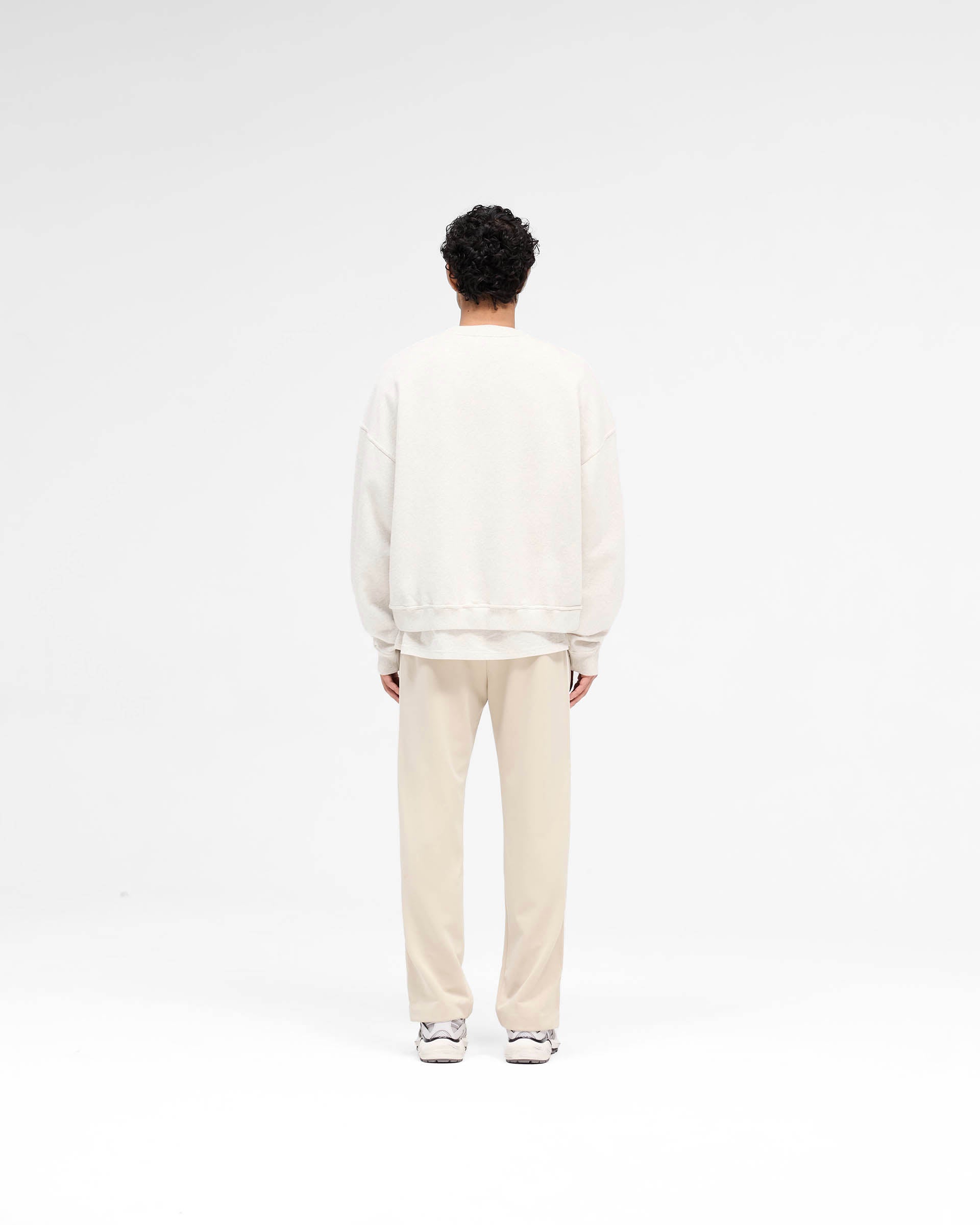 Rep Applique Sweater - Cream Marl