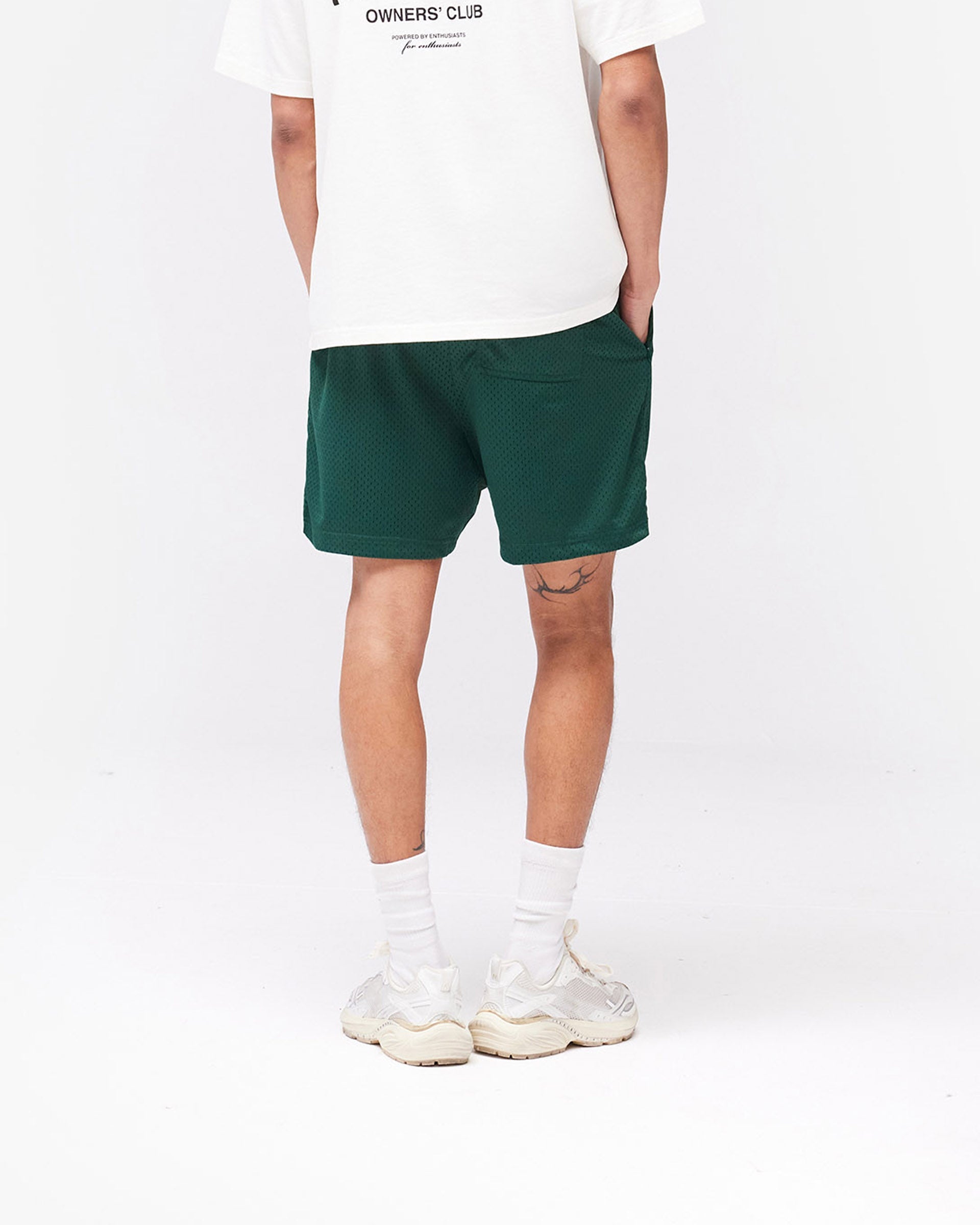 Represent Owners Club Mesh Shorts - Racing Green