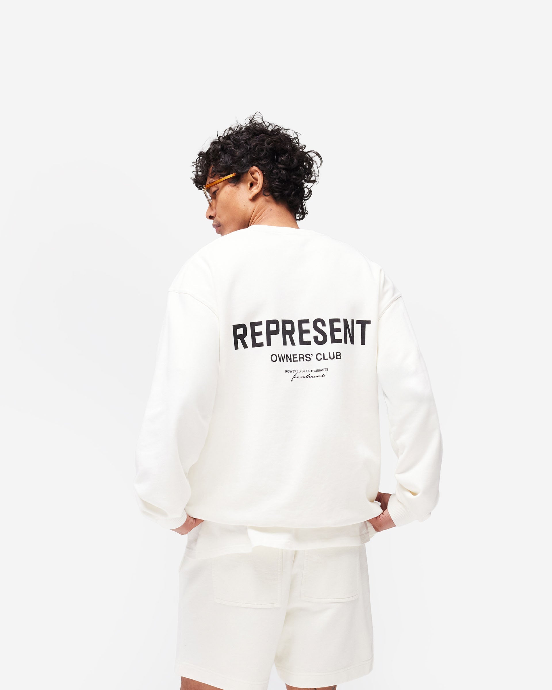 Represent Owners Club Sweater - Flat White