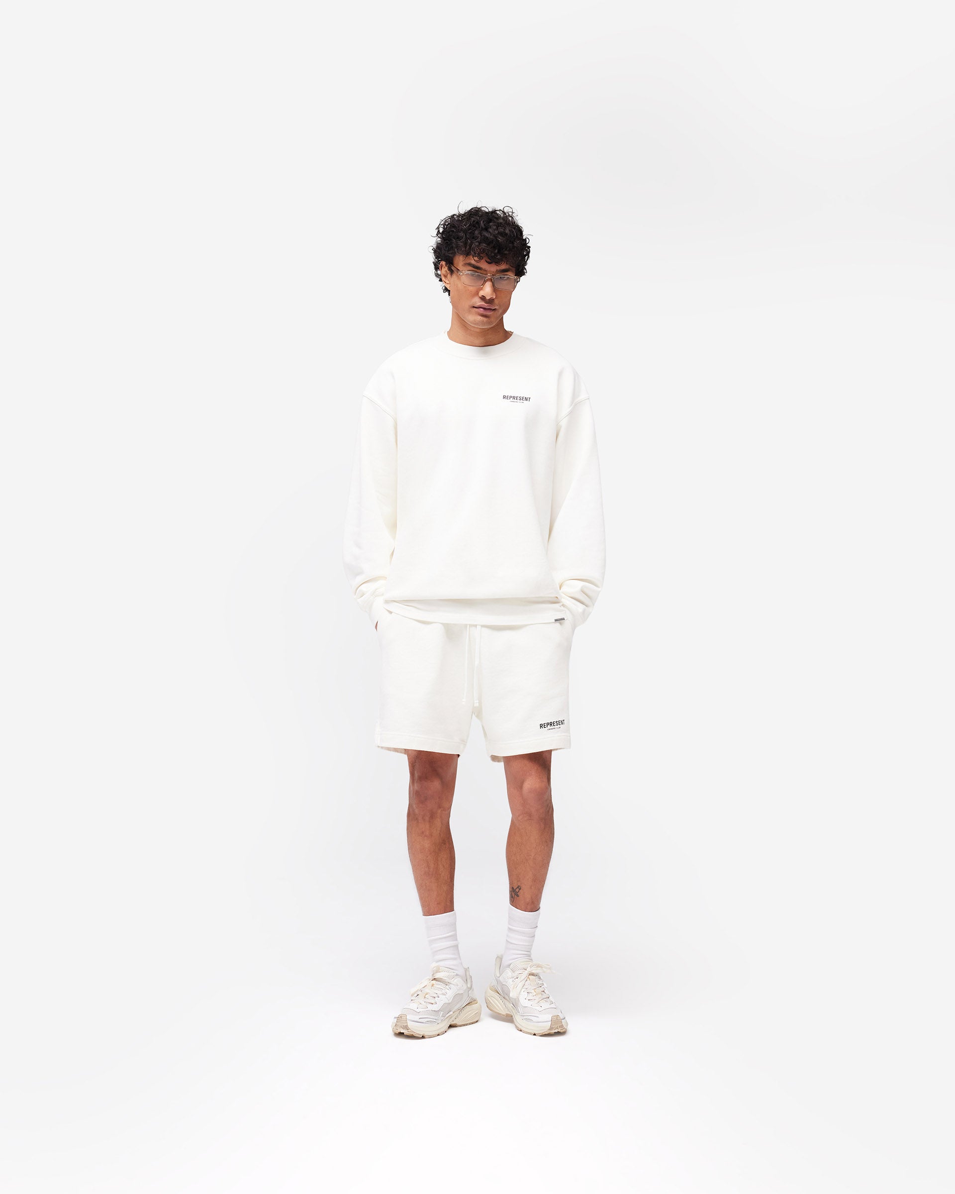 Represent Owners Club Sweater - Flat White