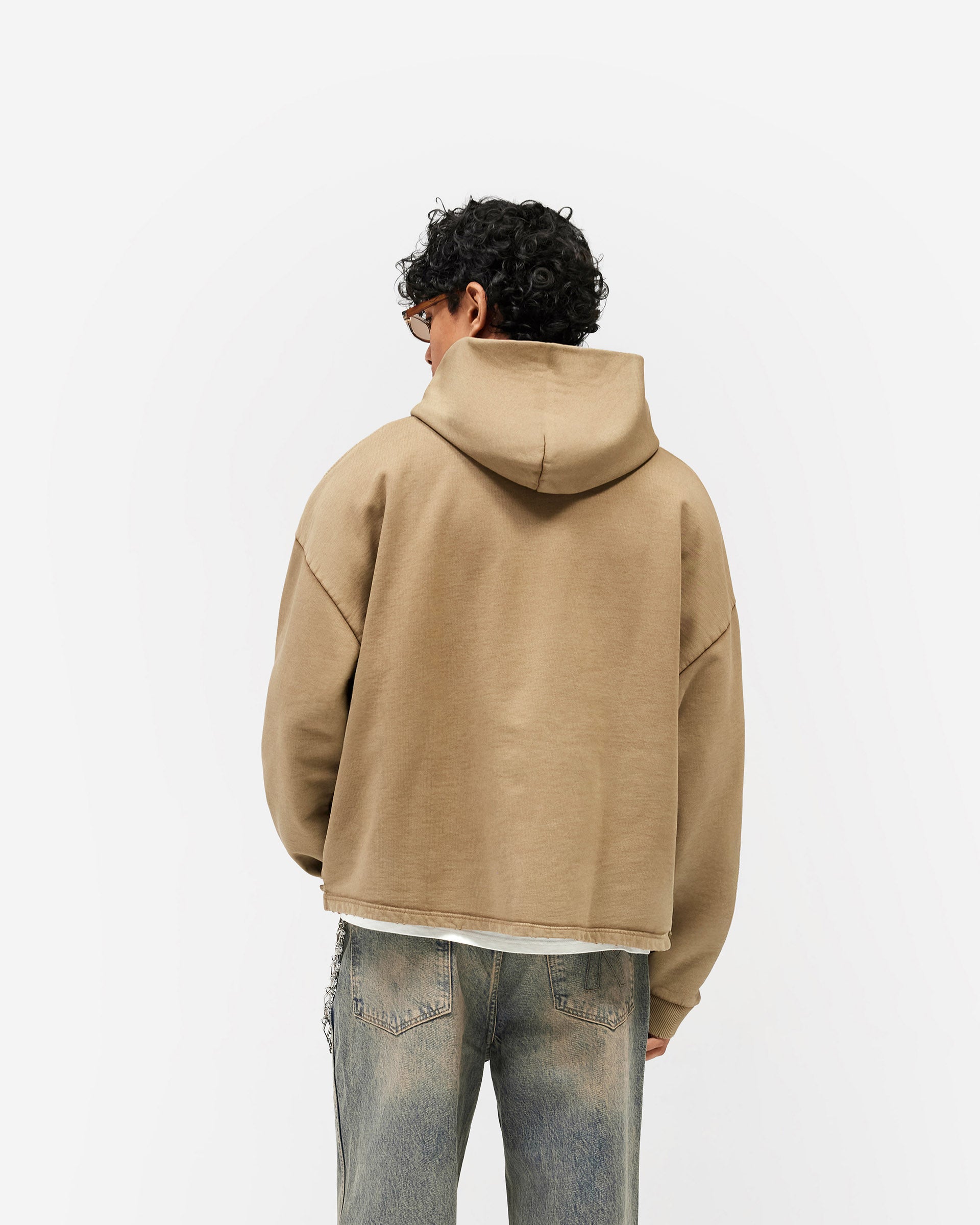 Represent Embellished Hoodie - Vintage Khaki