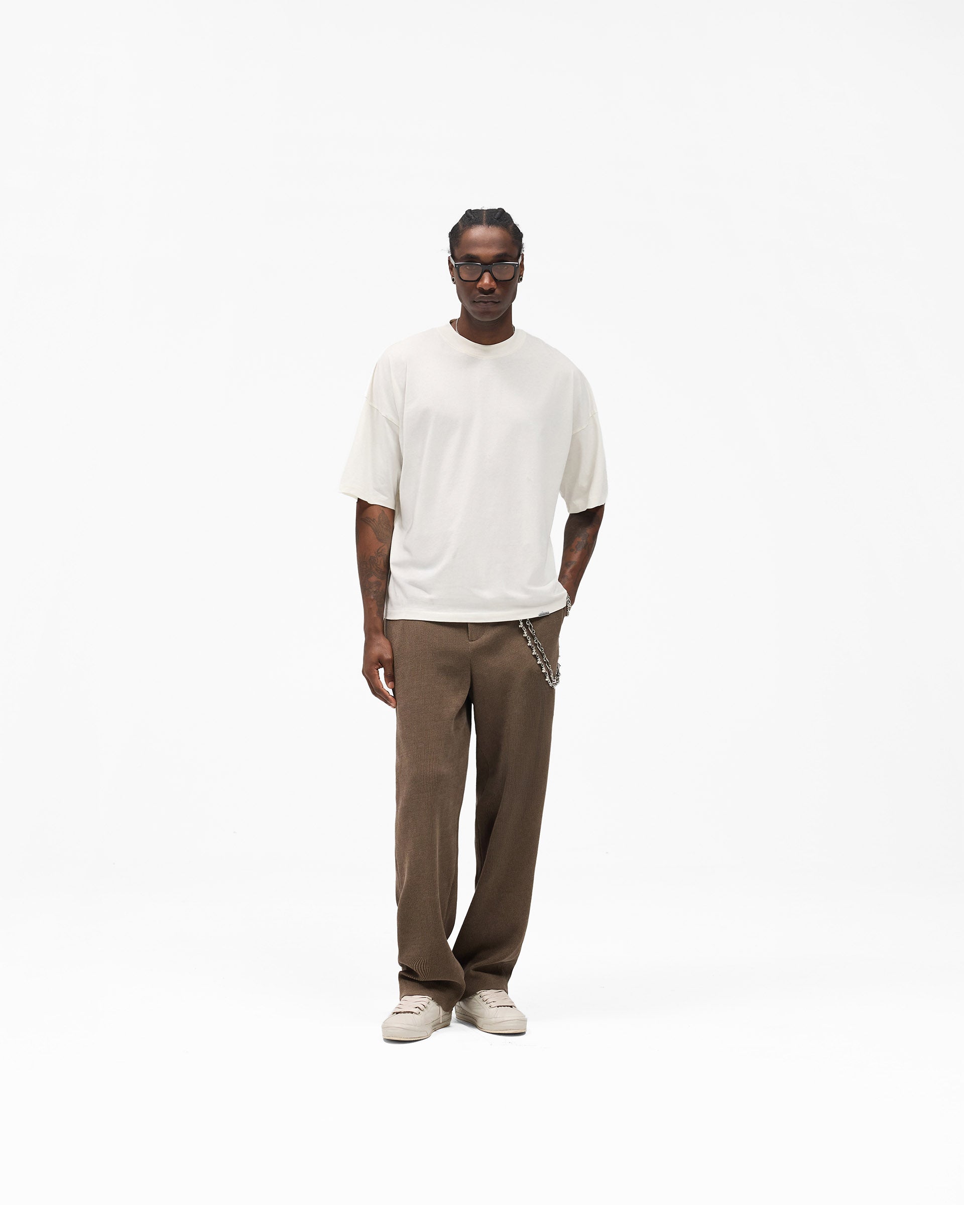 Ribbed Hybrid Pant - Clove