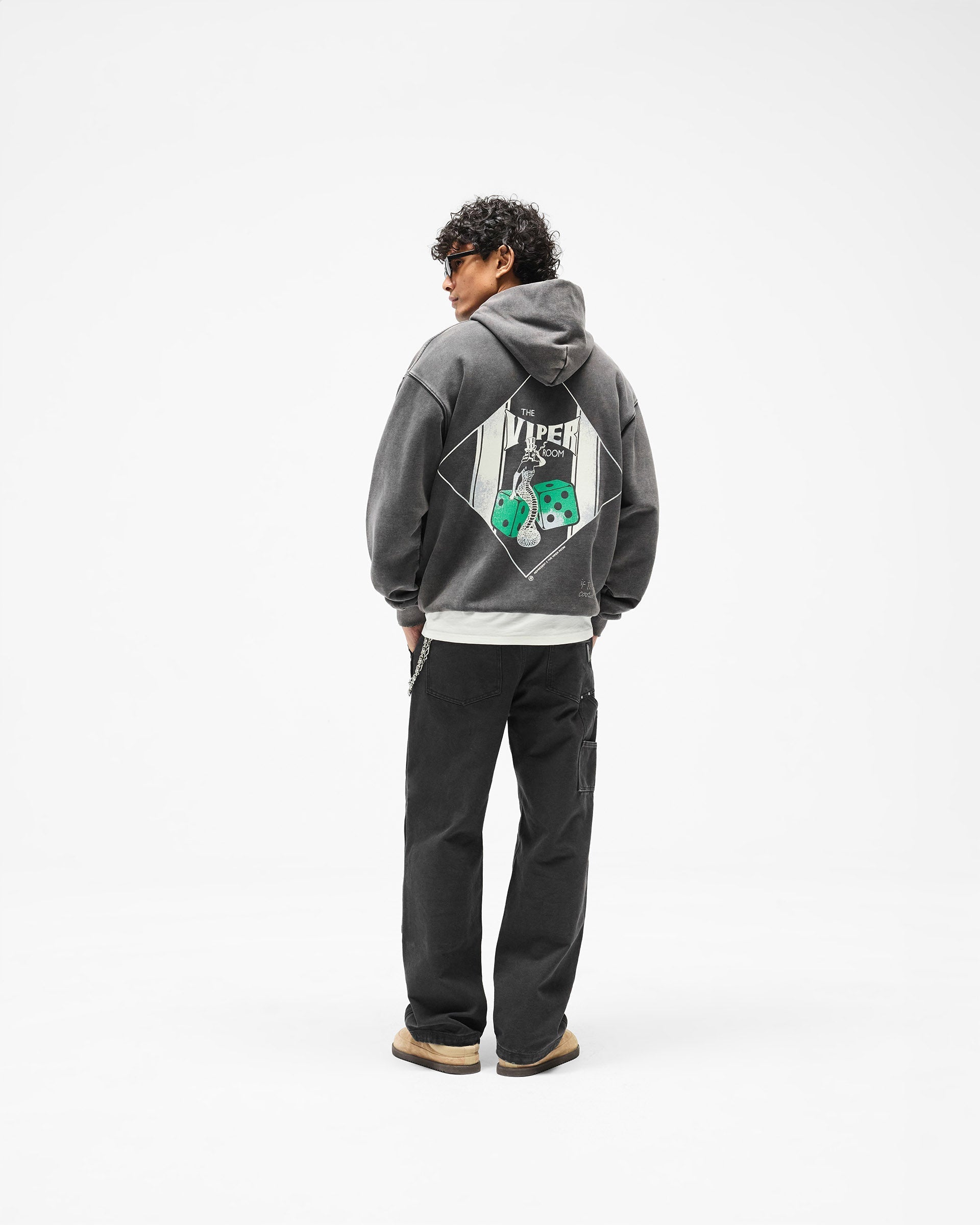 Represent x The Viper Room Dice Hoodie - Vintage Grey
